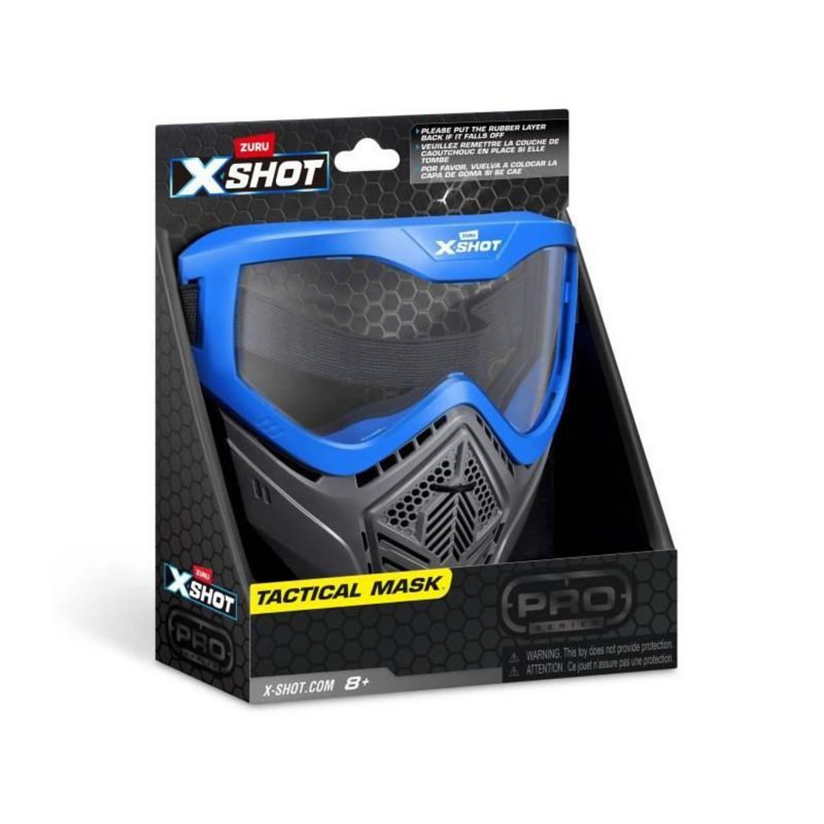 ZURU Accessoire - ZURU - X-SHOT Excel Blue Mask - Masque réglable - Design stylé - Ventilation intégrée