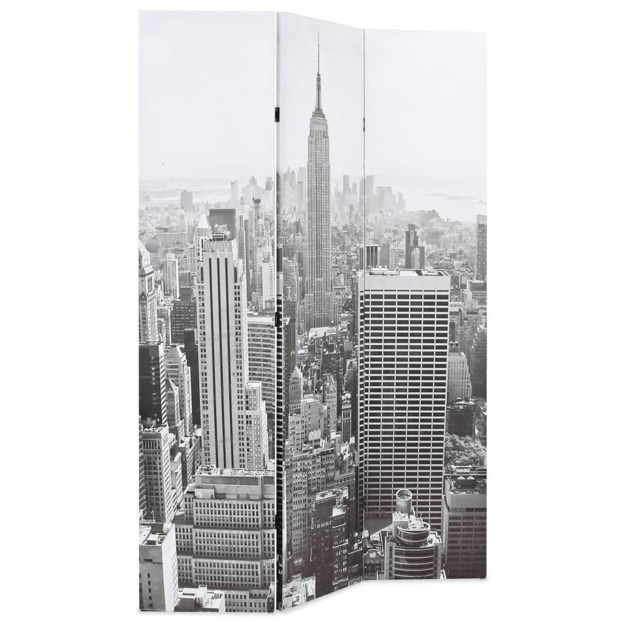 Voir la diapositive 2 : VIDAXL Cloison de separation pliable 120x170 cm New York Noir et blanc