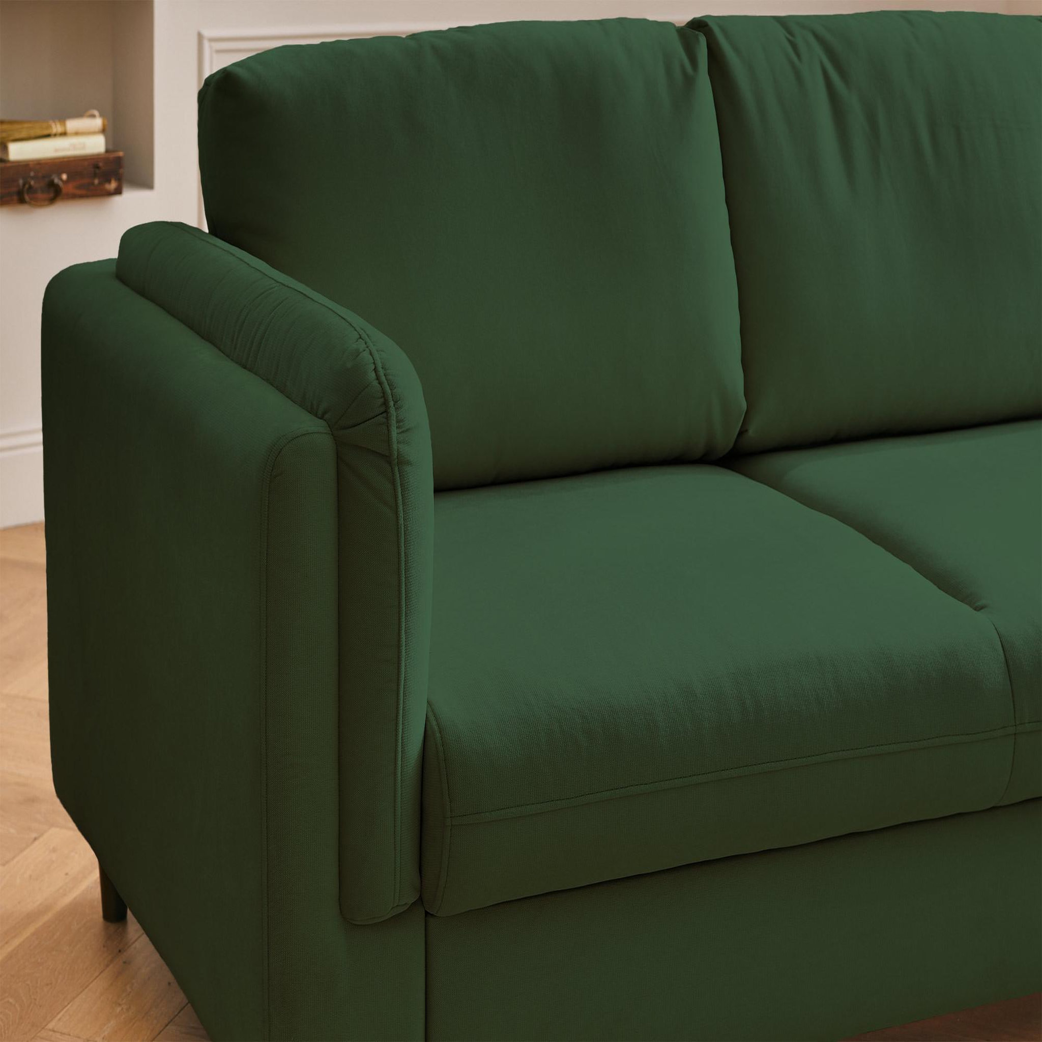 Voir la diapositive 3 : BEST MOBILIER Brooke - canapé 3 places - convertible - en velours