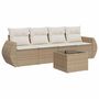 Voir la diapositive 2 : VIDAXL Salon de jardin avec coussins 5 pcs beige resine tressee