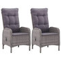 Voir la diapositive 2 : VIDAXL Ensemble a manger de jardin 3 pcs Gris