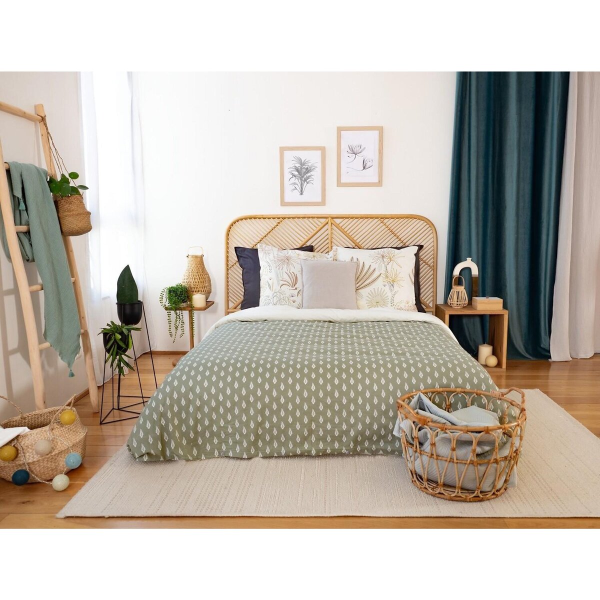 Home collection Parure Housse De Couette 100% Coton 57fils Tinguelie