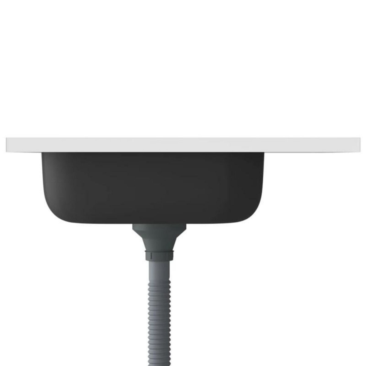 VIDAXL Évier de cuisine et égouttoir argenté 600x500x155 mm inox