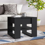 VIDAXL Table basse noir 55,5x55x45 cm bois d ingénierie