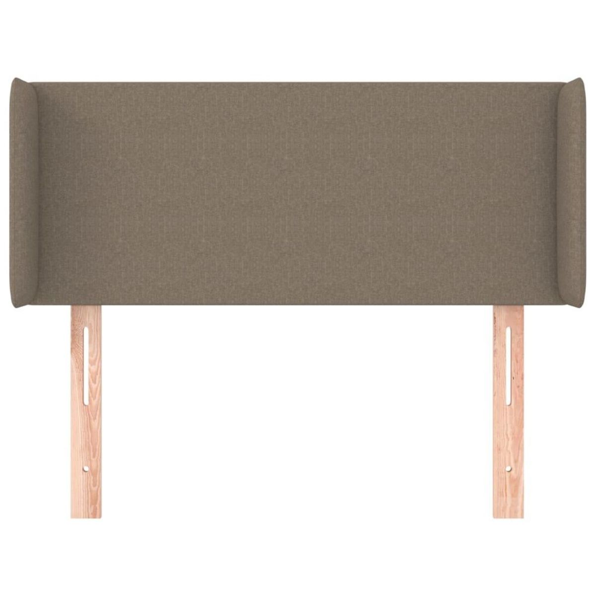 VIDAXL Tete de lit avec oreilles Taupe 103x16x78/88 cm Tissu