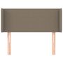 Voir la diapositive 3 : VIDAXL Tete de lit avec oreilles Taupe 103x16x78/88 cm Tissu