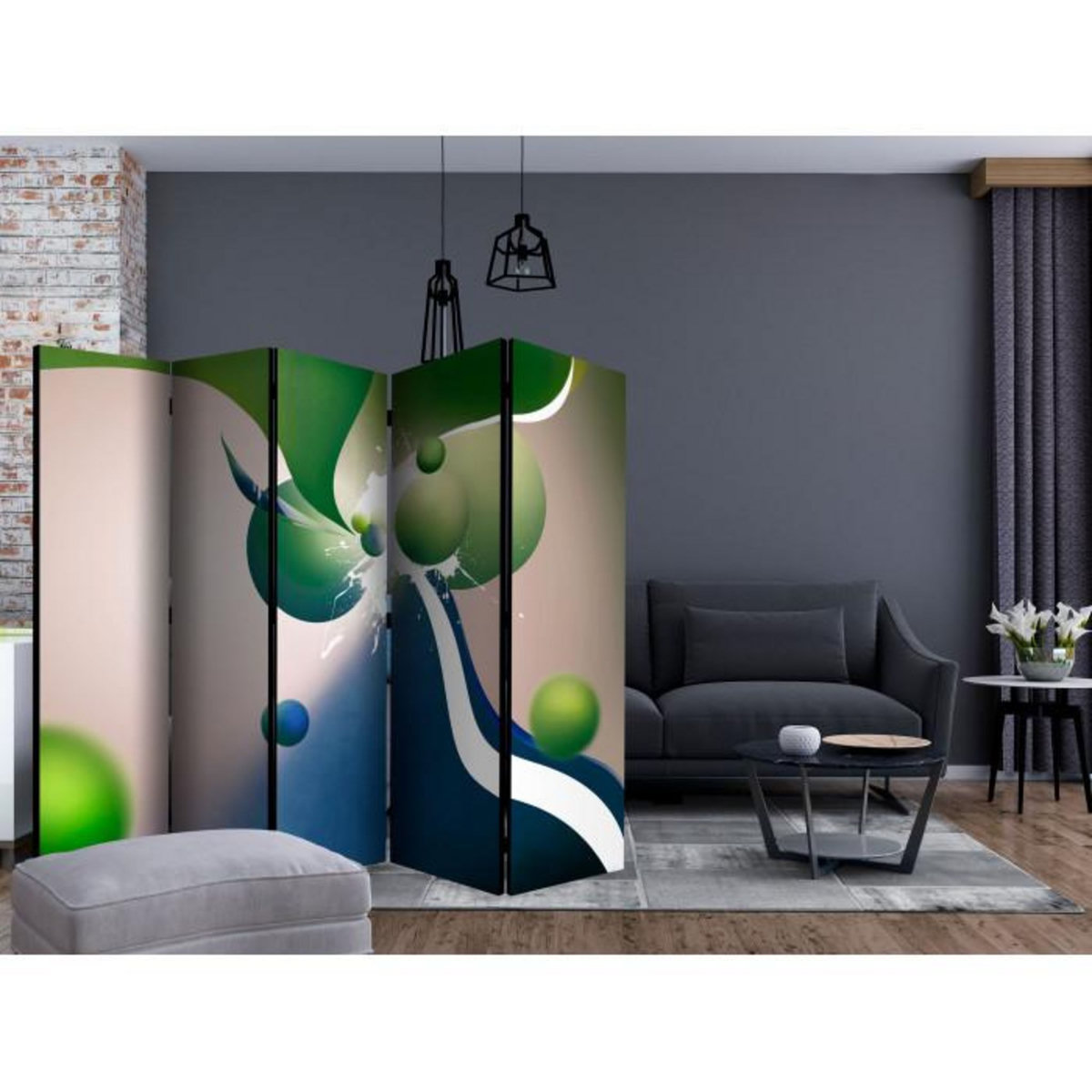 Paris Prix Paravent 5 Volets  Geometric Explosion  172x225cm