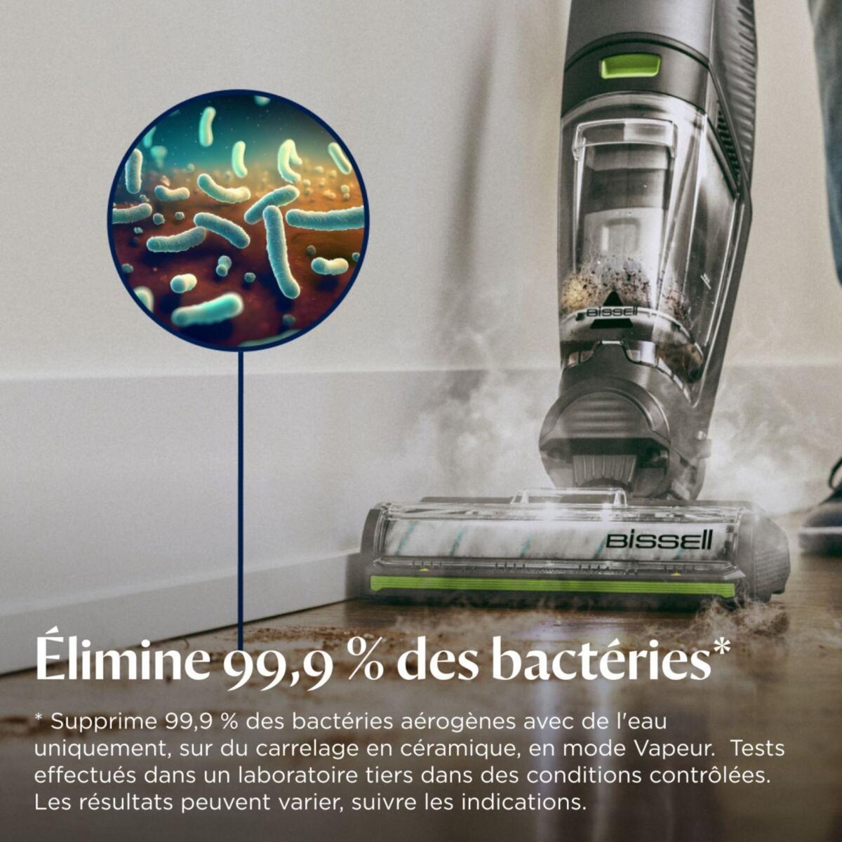 BISSELL Aspirateur laveur Crosswave HydroSteam Pet Pro - Fonction vapeur, idéale taches tenaces
