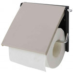 GUY LEVASSEUR porte papier toilette mural en polystyrène easyline. Coloris disponibles : Beige, Marron