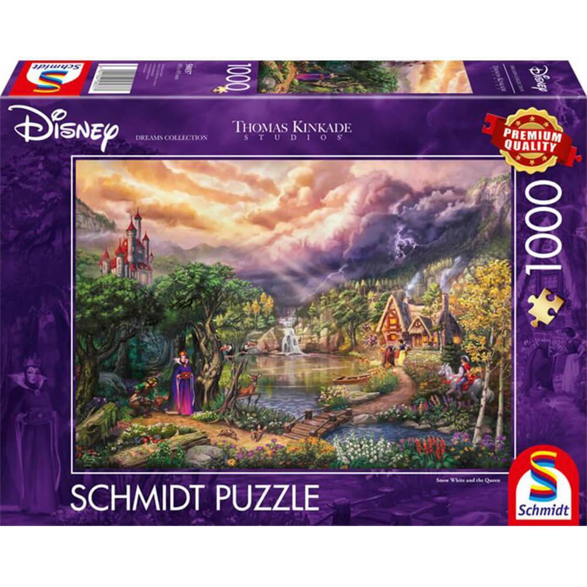 Voir la diapositive 2 : Schmidt Puzzle 1000 pièces : Disney : Blanche Neige et la Reine, Thomas Kinkade
