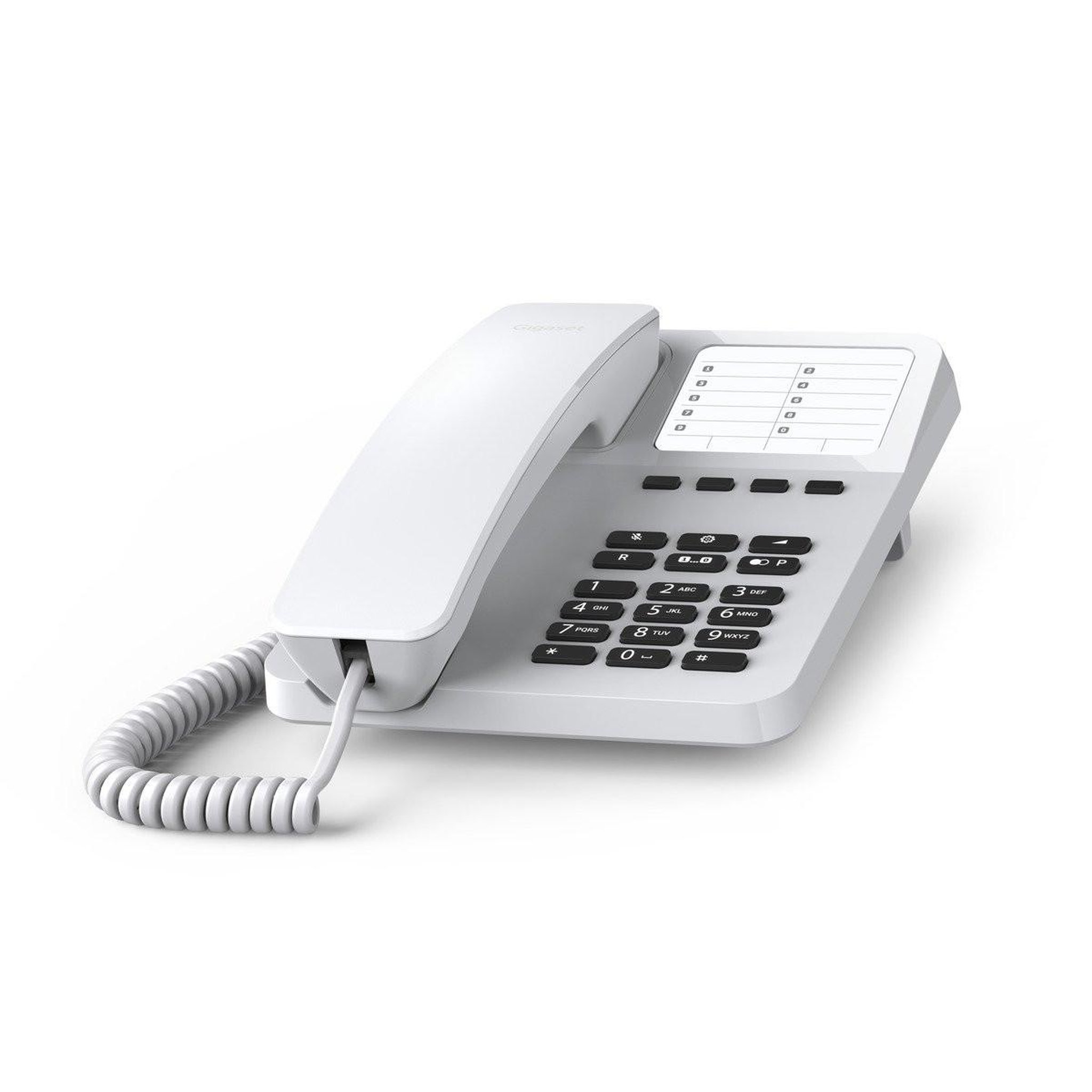 Voir la diapositive 3 : GIGASET Téléphone de bureau mural analogique Gigaset DESK 400 blanc