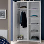 Voir la diapositive 2 : Paris Prix Armoire 2 Portes  Lara  204cm Blanc