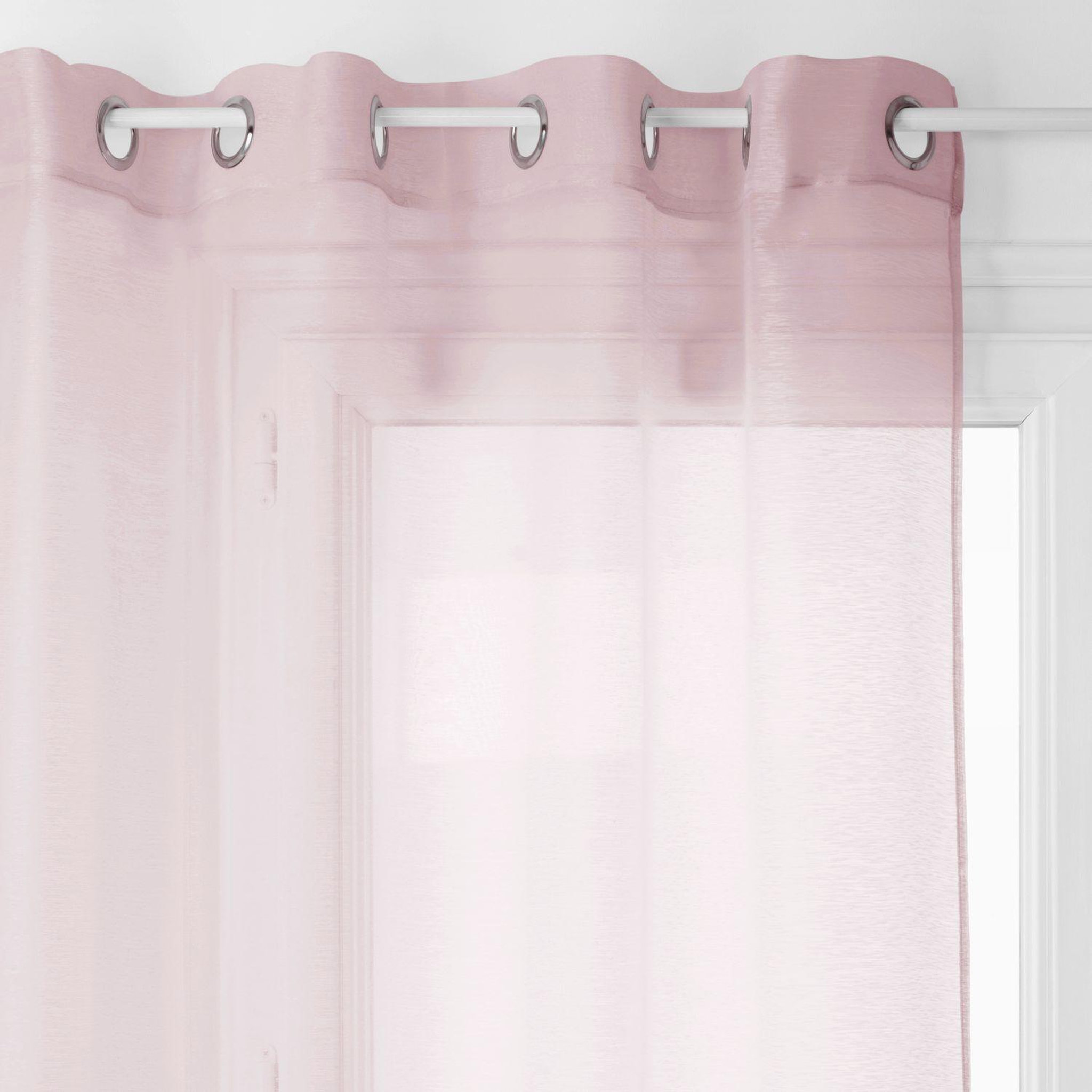 Voir la diapositive 3 : ATMOSPHERA Voilage moly - 135 x 240 cm - rose
