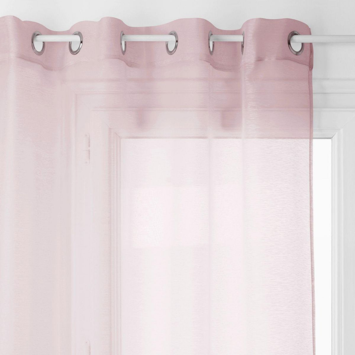 ATMOSPHERA Voilage Moly - 135 x 240 cm - Rose