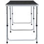 Voir la diapositive 4 : VIDAXL Table pliable de camping Gris Aluminium 180x60 cm