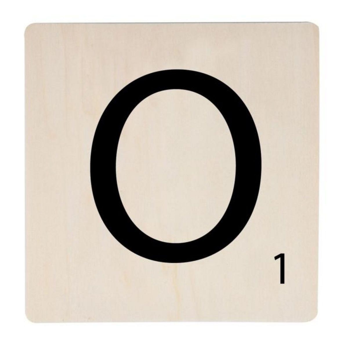 Paris Prix Décoration Murale en Bois  Lettre O  15x15cm Naturel