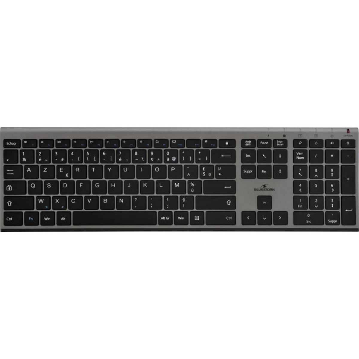BLUESTORK Clavier AZERTY standard BLUESTORK PACK-WL-PC-BK/FR