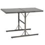 Voir la diapositive 3 : VIDAXL Ensemble a manger d'exterieur 7pcs coussins Resine tressee Gris
