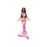 BARBIE Barbie - Sirene Fleur Magique - Poupée aux longs cheveux bruns - Barbie - JDM73