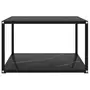 VIDAXL Table basse Noir 60x60x35 cm Verre trempe