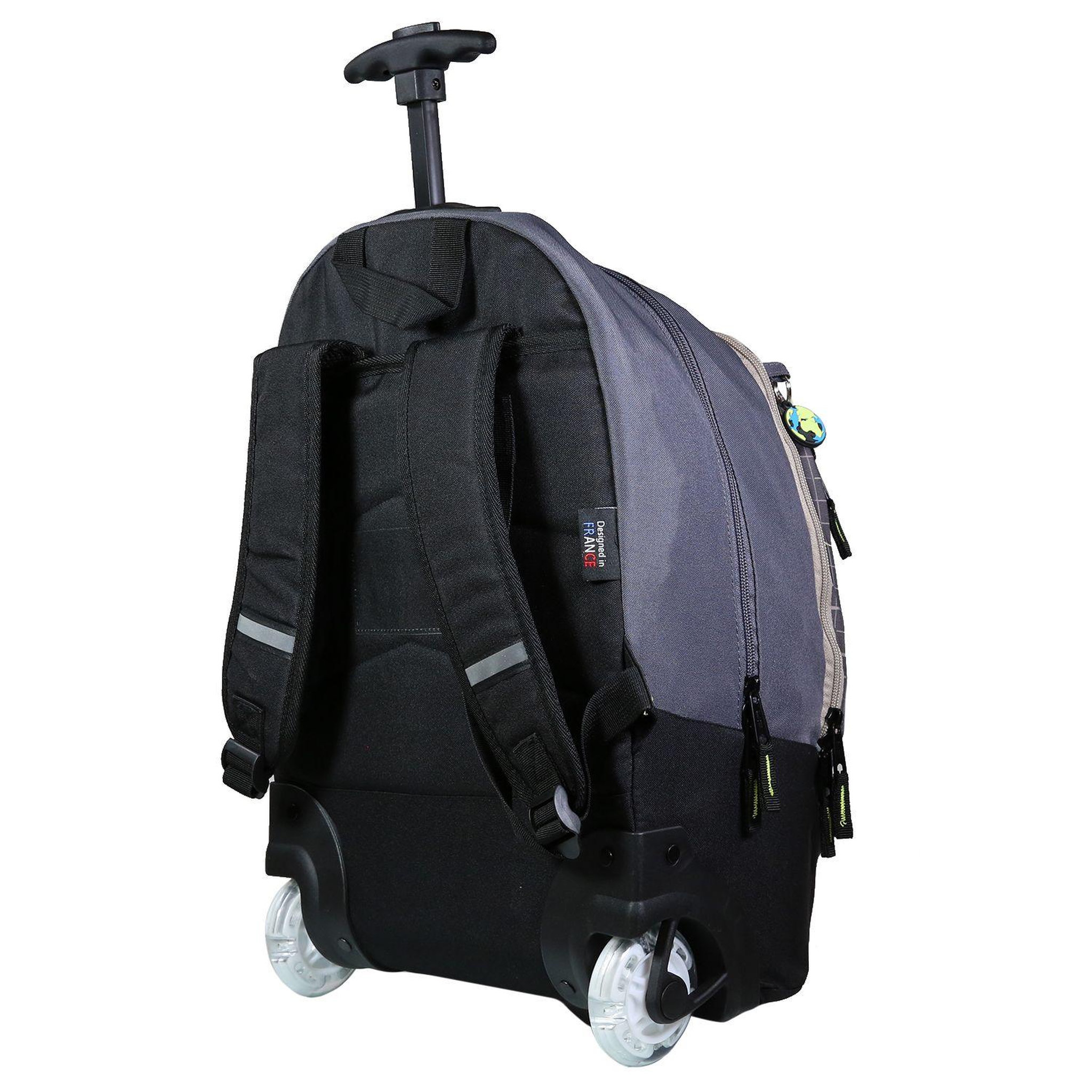 Voir la diapositive 3 : BODYPACK BODYPACK Sac à dos à roulettes recyclé Comète gris