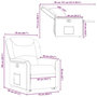 Voir la diapositive 6 : VIDAXL Fauteuil inclinable Creme Tissu