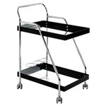 Paris Prix Desserte 2 Niveaux  Porte-Bouteilles  83cm Noir