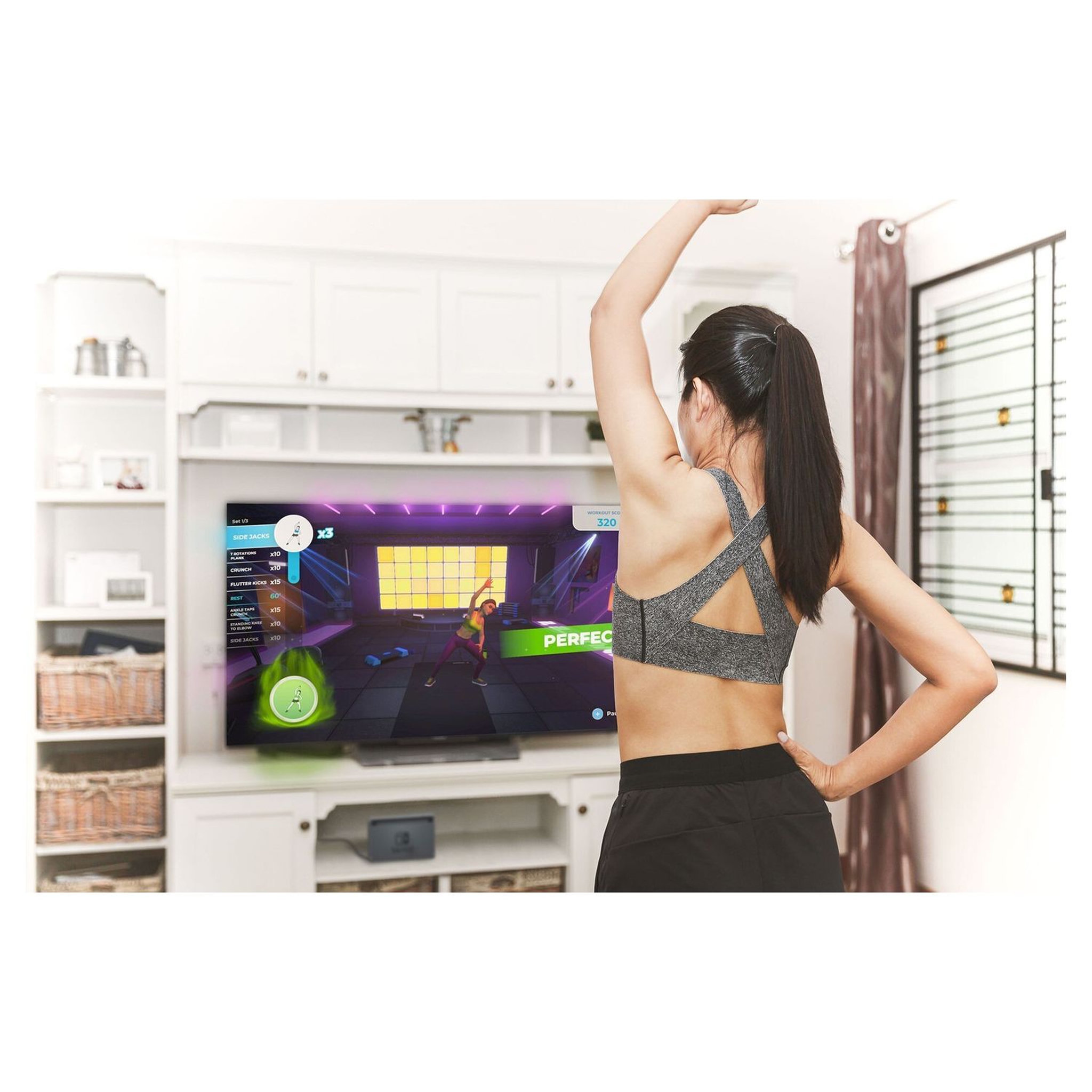 Voir la diapositive 6 : Let's Get Fit Nintendo Switch - Strap Inclus