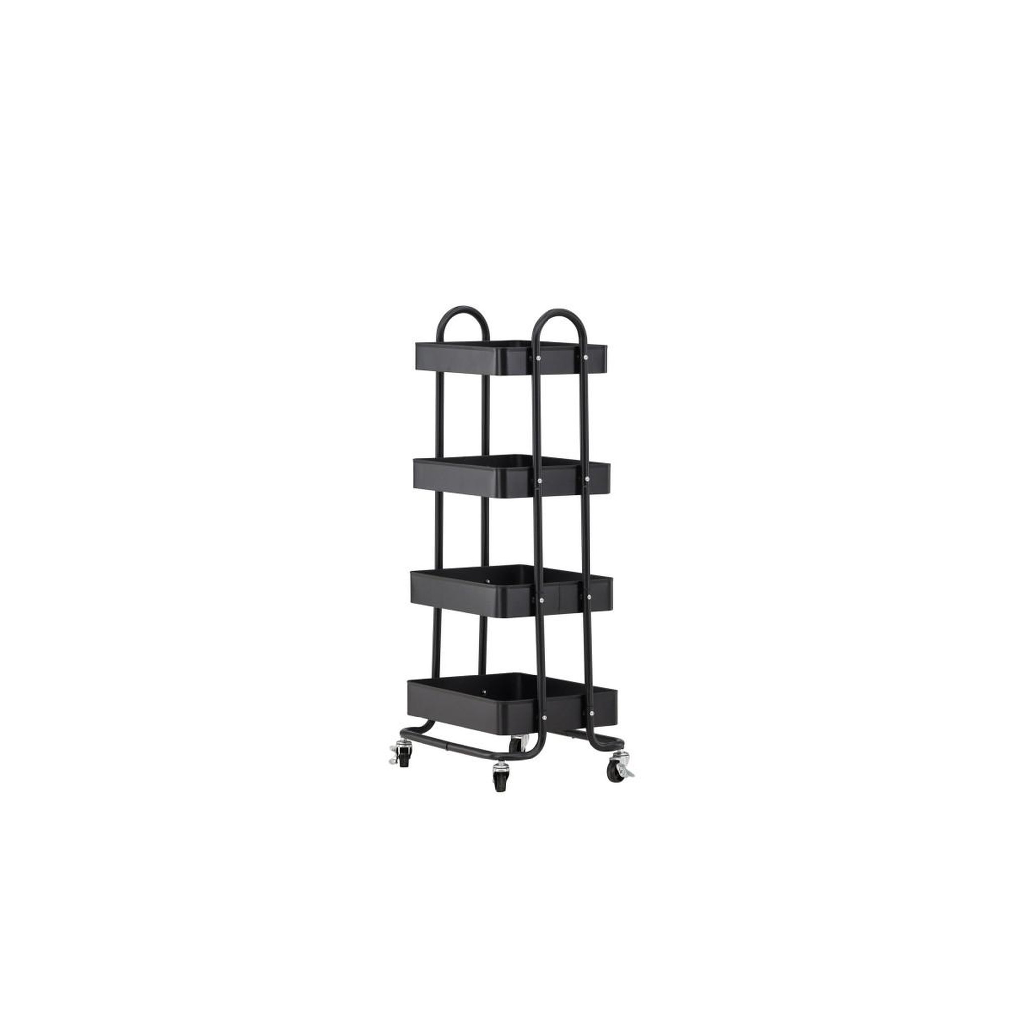 Voir la diapositive 3 : Paris Prix Étagère 4 niveaux en métal  manaus  104cm noir
