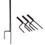 Voir la diapositive 4 : ID MARKET Kit clôture filet à poules 12 M avec porte 6 piquets double pointe