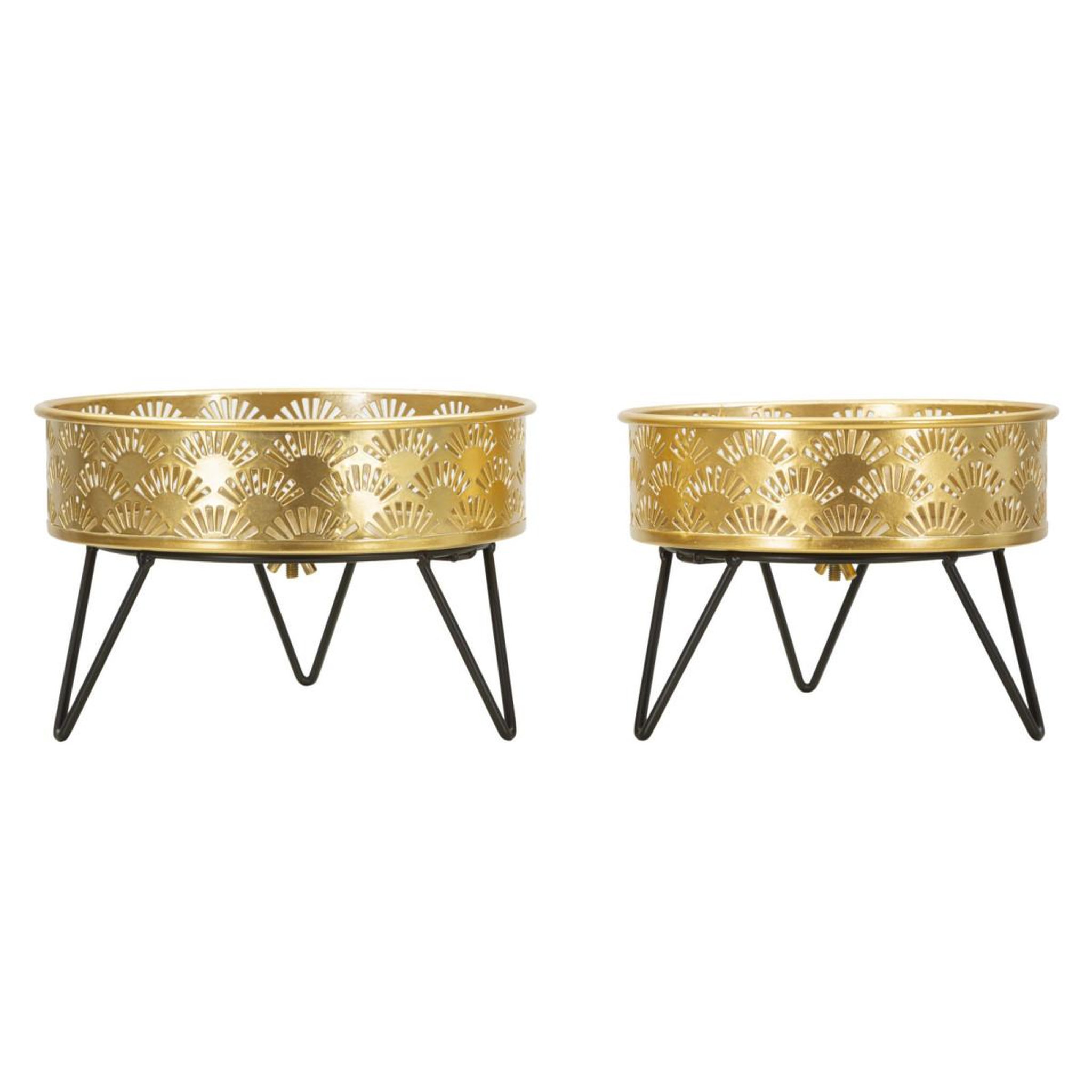 Paris Prix Lot de 2 cache-pots design  zanny  20cm or