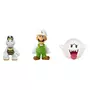 Luigi de feu + Skelex + Boo - 3 mini figurines