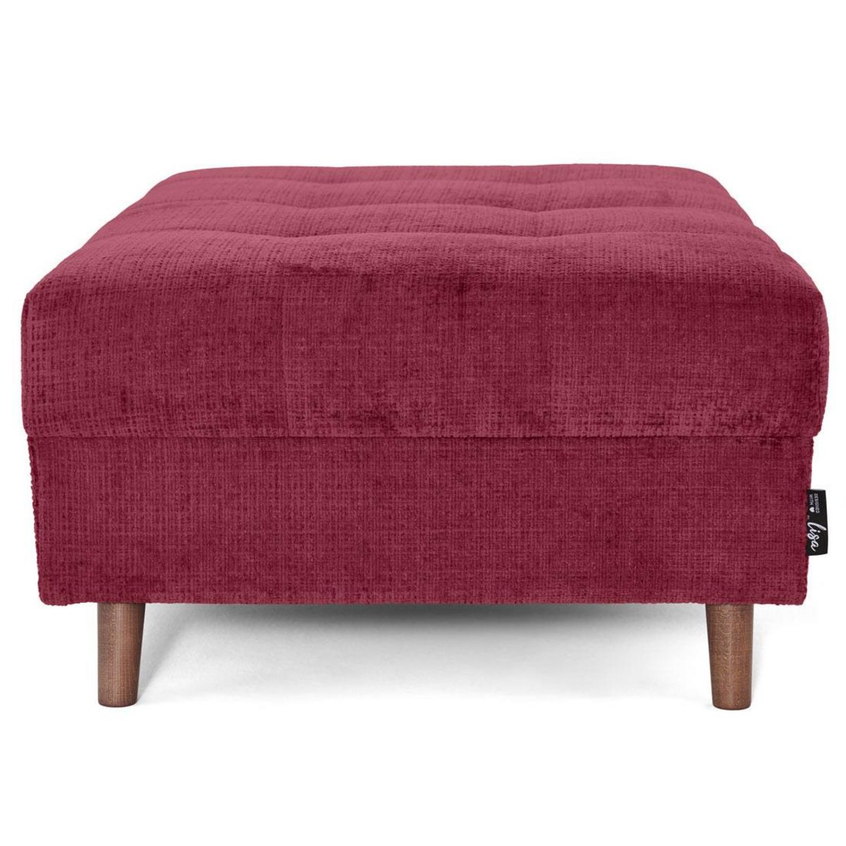 LISA DESIGN Rune - pouf en velours texturé