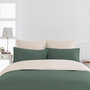 Voir la diapositive 2 : Sensei Maison Housse de couette bicolore en percale coton DOZMARY