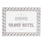 Paris Prix Set de Table Imprimé  Grand Hôtel  30x40cm Blanc