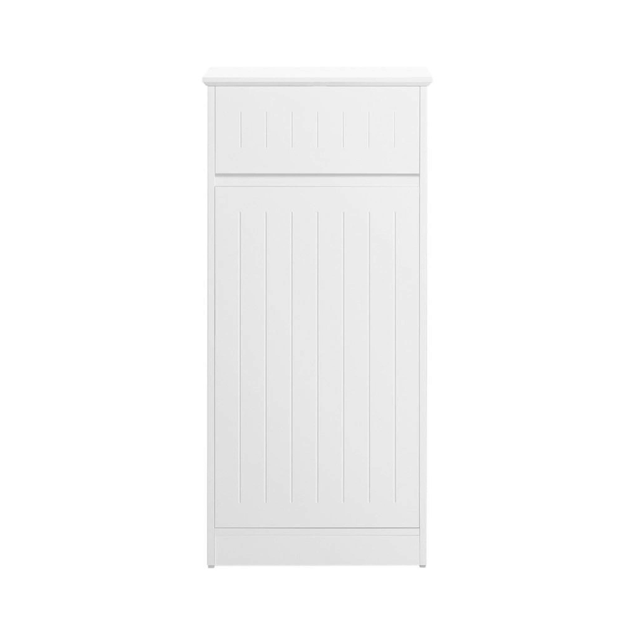 SOBUY SoBuy - Meuble De Buanderie à un tiroir - Blanc - 40x39x86cm - Nordique - BZR110-W