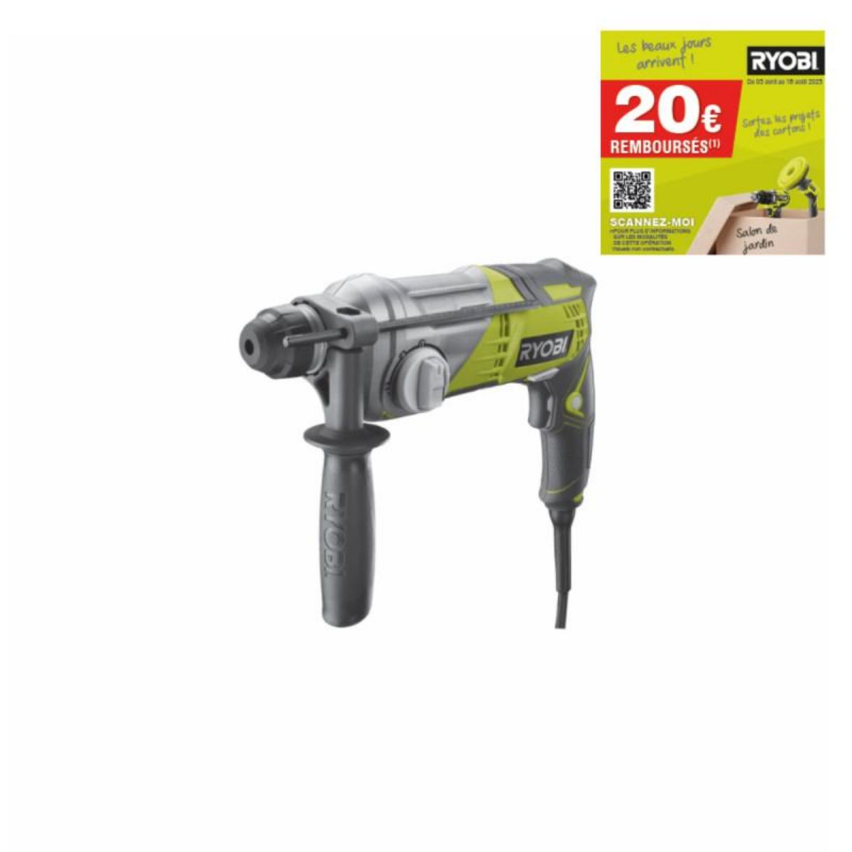 Ryobi Marteau perforateur RYOBI - SDSPlus - 680 W - RSDS680-KA2