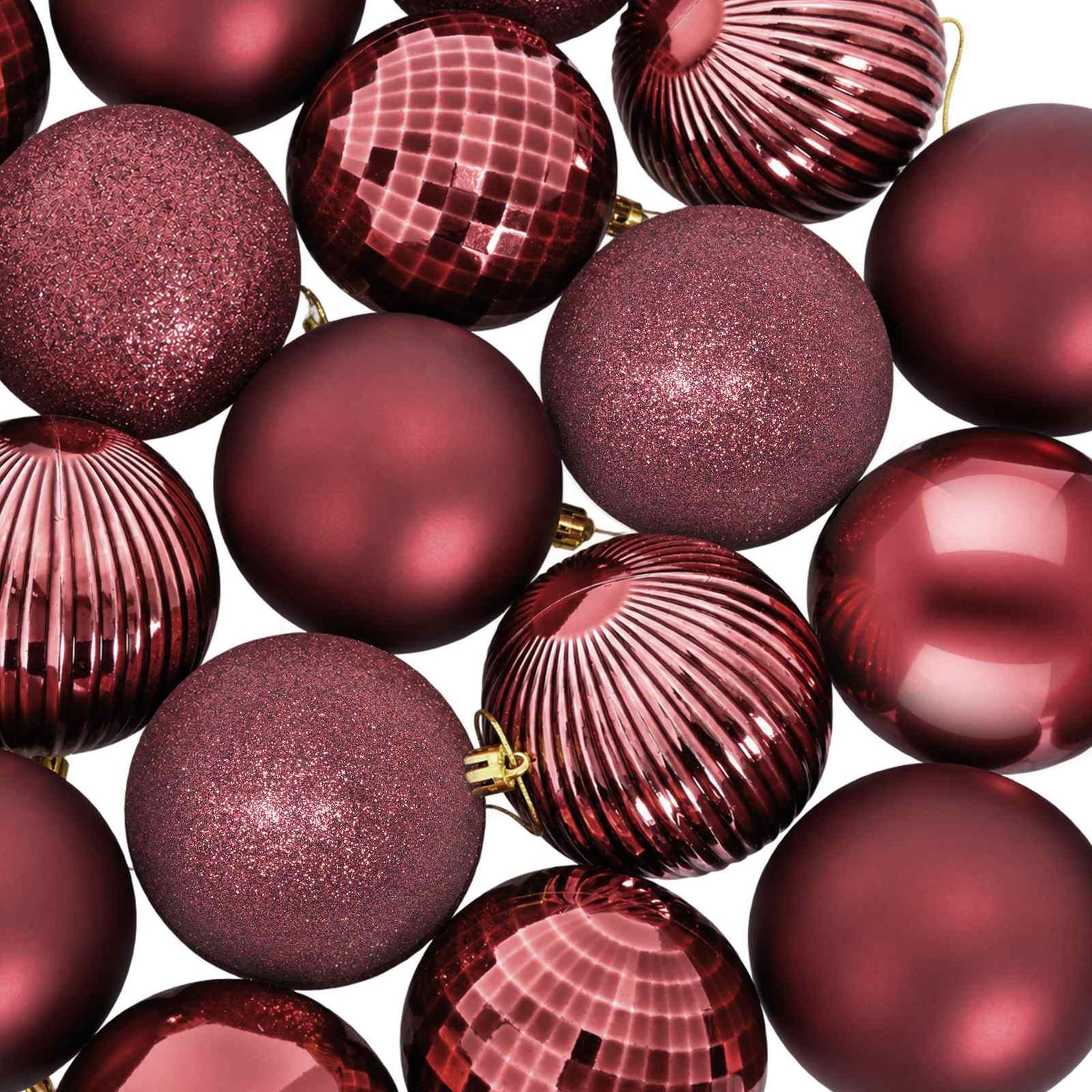 Voir la diapositive 6 : VIDAXL Ensemble de boules de Noël 50 pc Bordeaux Diam. 8 cm