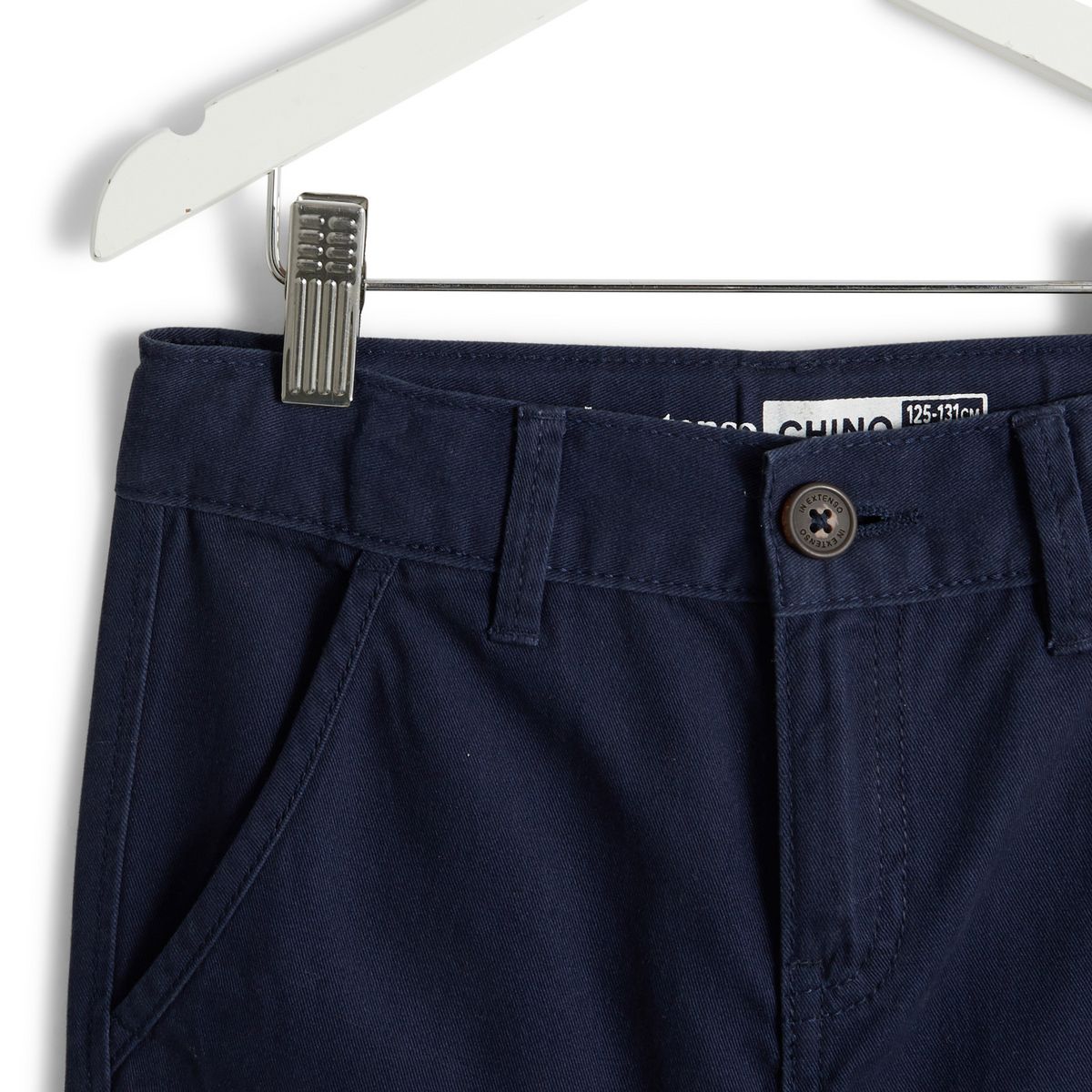 INEXTENSO Pantalon chino marine en coton garçon 