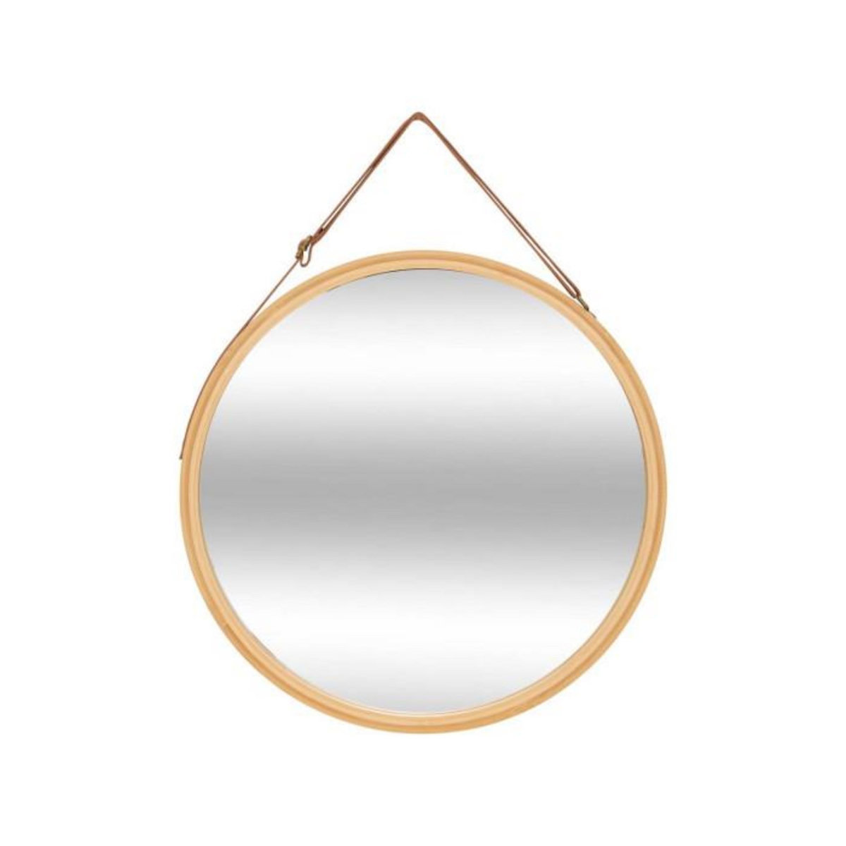 FIVE Miroir Mural Rond en Bambou  Naé  38cm Naturel