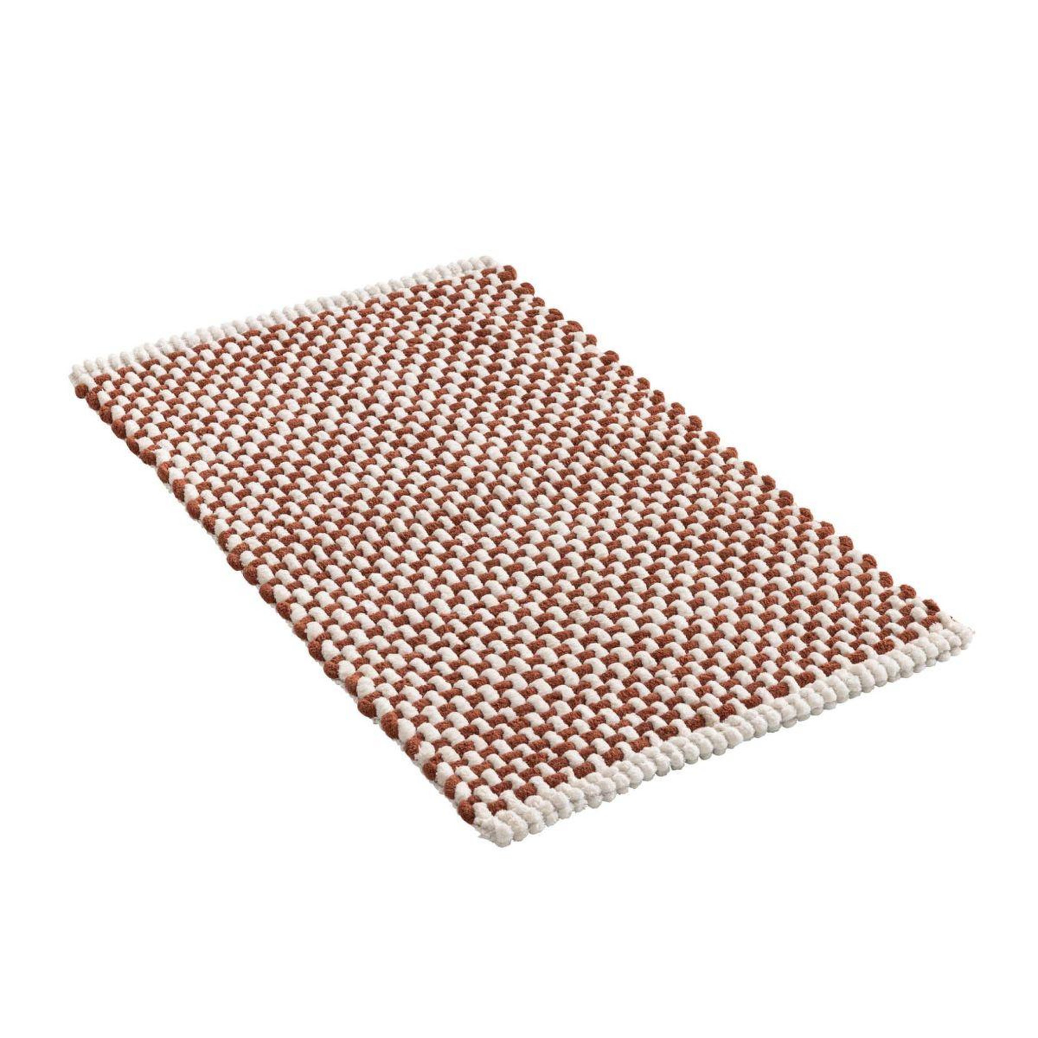 Voir la diapositive 2 : Douceur d'Intérieur Tapis de bain en chenille  rafael  50x80cm terracotta
