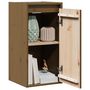 Voir la diapositive 4 : VIDAXL Armoires murales 2pcs Marron miel 30x30x60cm Bois de pin massif