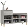 Voir la diapositive 4 : VIDAXL Armoire a chaussures Gris beton 102x36x60 cm Bois d'ingenierie