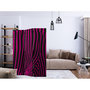 Voir la diapositive 2 : Paris Prix Paravent 3 Volets  Zebra Pattern Violet  135x172cm