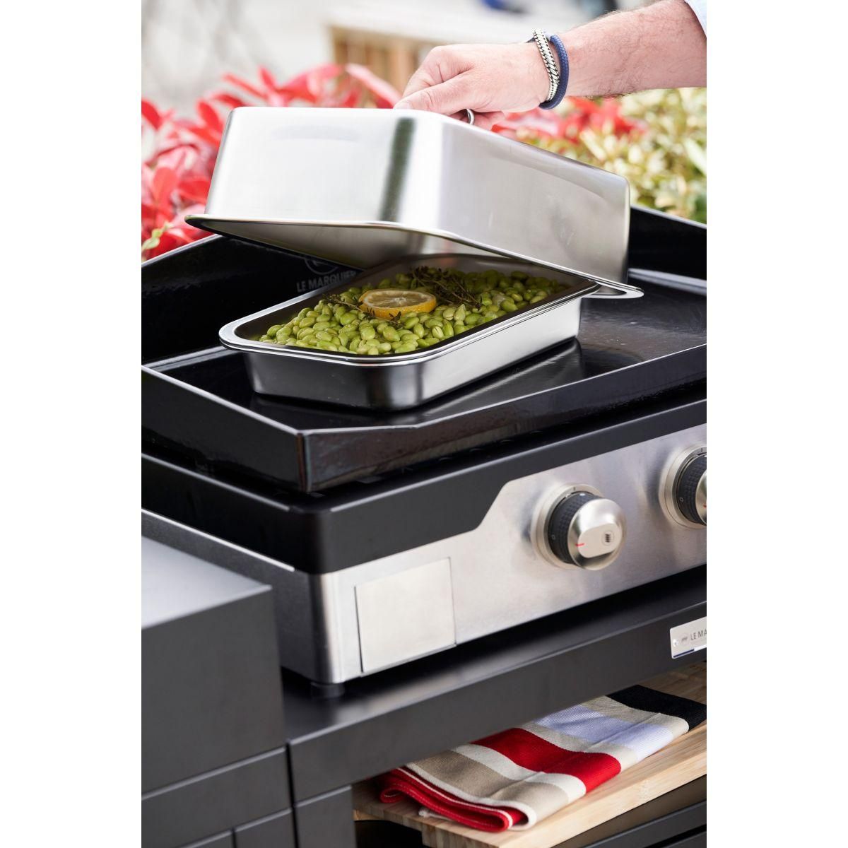 Le marquier Ustensile plancha Kit cuisson vapeur