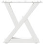 Voir la diapositive 5 : VIDAXL Pieds de table basse 2 pcs blanc 40x(30-31,3) cm acier