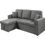 Habitat et Jardin Canapé d'angle convertible/réversible style bubble  Alain  - 3 places - Gris