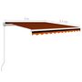 Voir la diapositive 6 : VIDAXL Auvent manuel retractable 300x250 cm Orange et marron