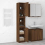 Voir la diapositive 4 : VIDAXL Armoire de bain Chêne marron 32x34x188,5 cm Bois d ingénierie