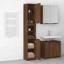 Voir la diapositive 4 : VIDAXL Armoire de bain Chêne marron 32x34x188,5 cm Bois d ingénierie